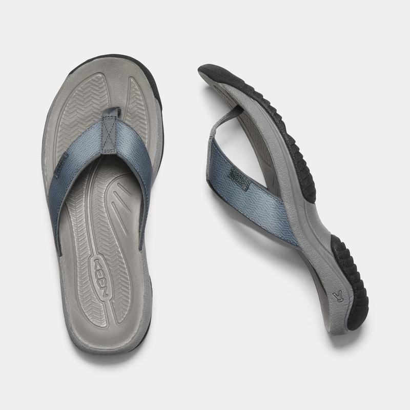 Chanclas Keen Kona Flip II Para Hombre Azules/Grises - Sandalias Keen Mexico (826509-SRX)